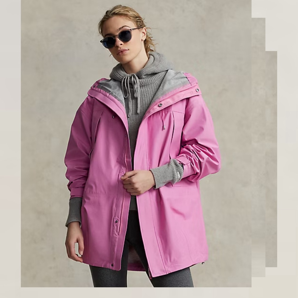 Raincoat, Ralph Lauren sport. Size XS but crazy oversized